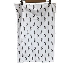 KENSIE HOME White with Puppy Dog Christmas Lights STANDARD Pillow Case- Set of 2